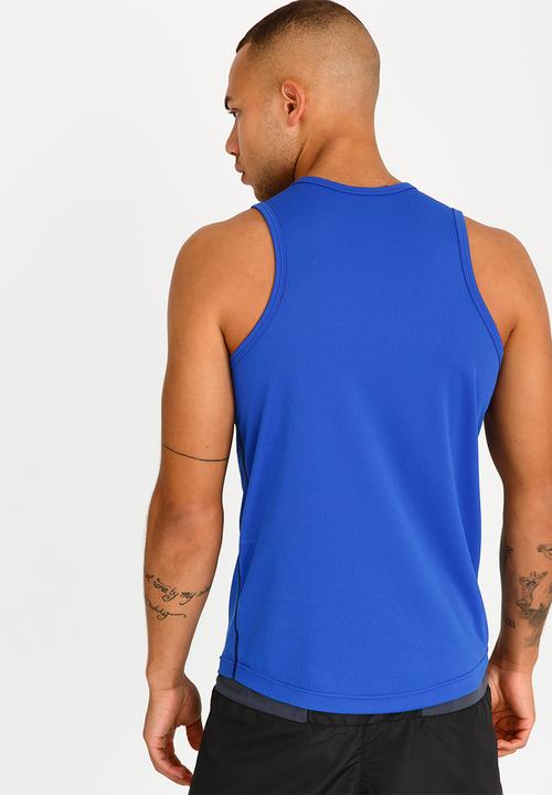Lithe - Alpha Airtex Printed Vest Blue