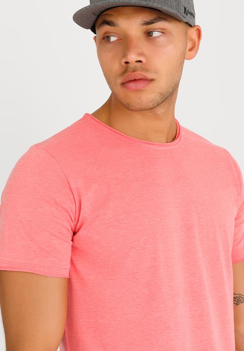 STYLE REPUBLIC - Goat Raw Trim Tee Coral
