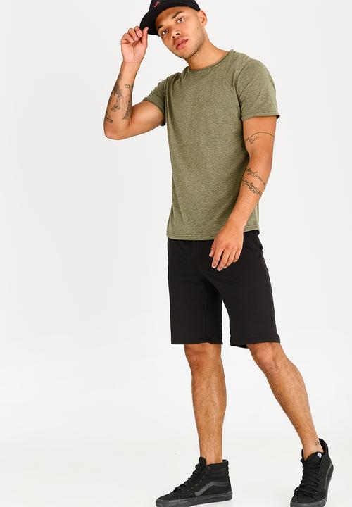 STYLE REPUBLIC - Goat Raw Trim Tee Khaki Green