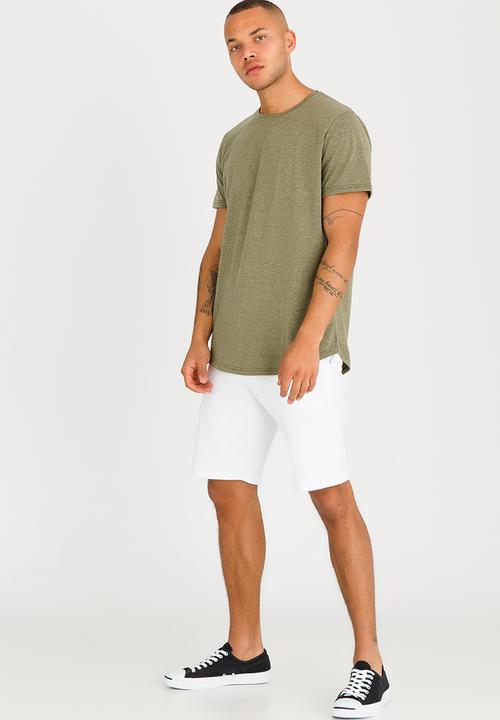 STYLE REPUBLIC - Swag Longer Length Tee Khaki Green
