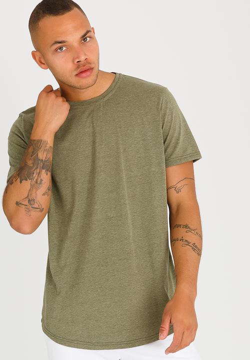 STYLE REPUBLIC - Swag Longer Length Tee Khaki Green