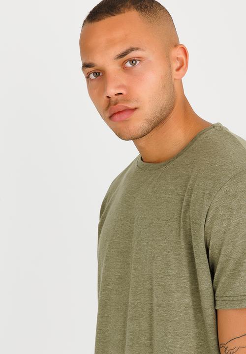 STYLE REPUBLIC - Swag Longer Length Tee Khaki Green