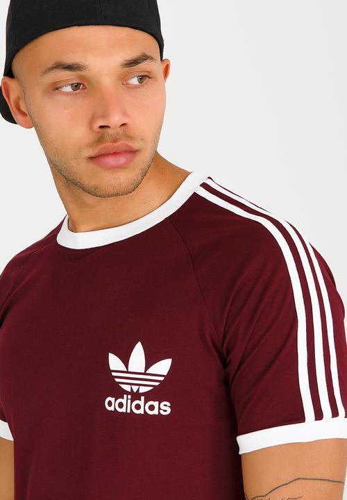 adidas Originals - Classic Crew Neck Tee Maroon