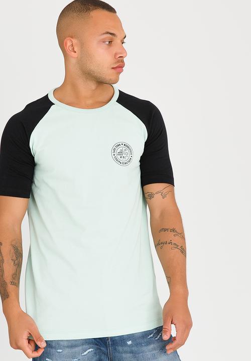 Resist - Printed Raglan T Shirt Green