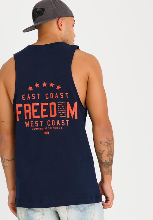 Resist - Freedom Printed T Shirt Navy