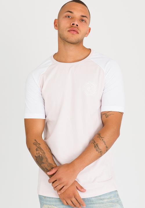 Resist - Printed Raglan T Shirt Pale Pink