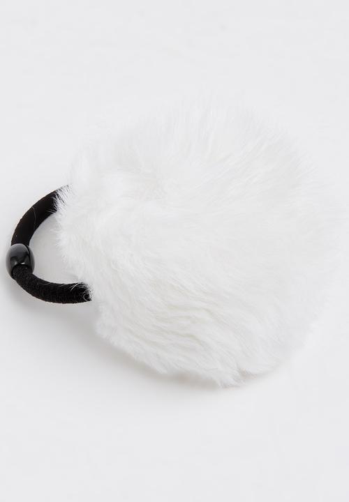 Pop Candy - Pom Pom Hair Tie White