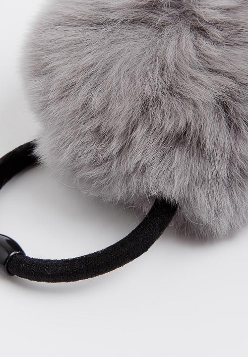 Pop Candy - Pom Pom Hair Tie Grey