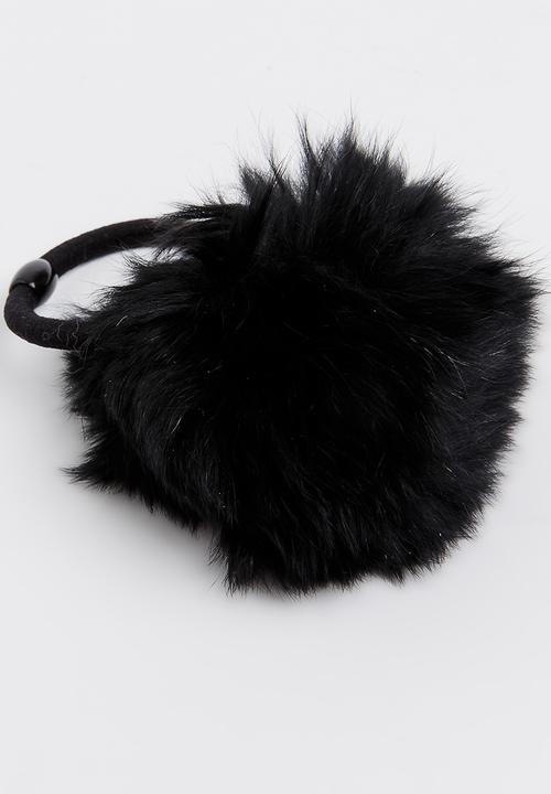 Pop Candy - Pom Pom Hair Tie Black