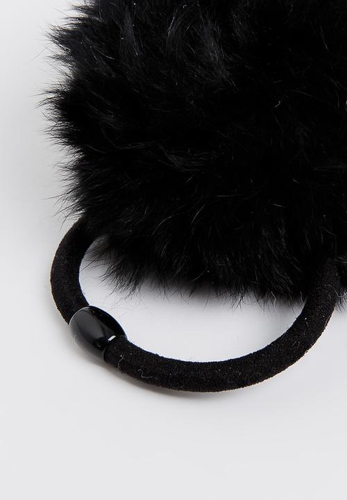 Pop Candy - Pom Pom Hair Tie Black