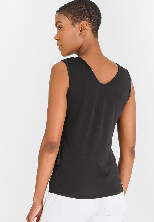 edit - Ruffle Cami Black