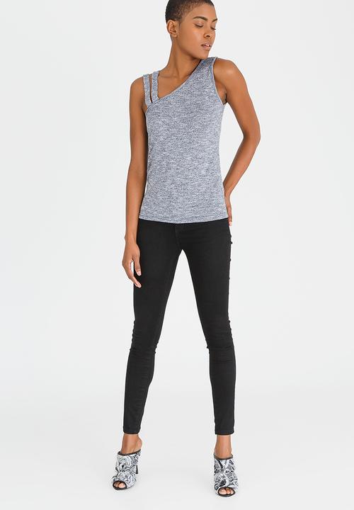 edit - Double Strap Cami Blue
