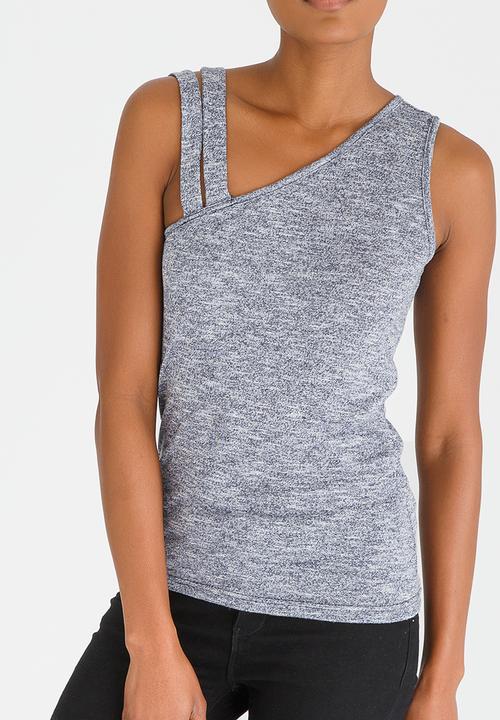 edit - Double Strap Cami Blue