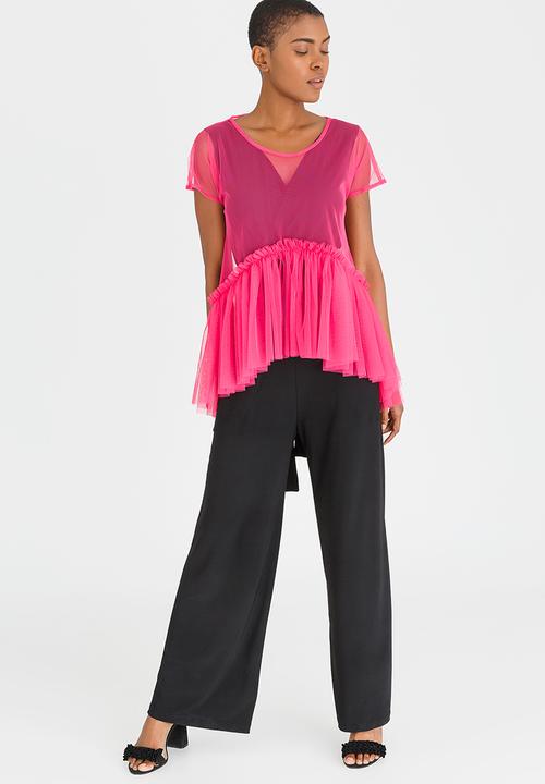 Isabel de Villiers - Tulle Frill Top Pale Pink