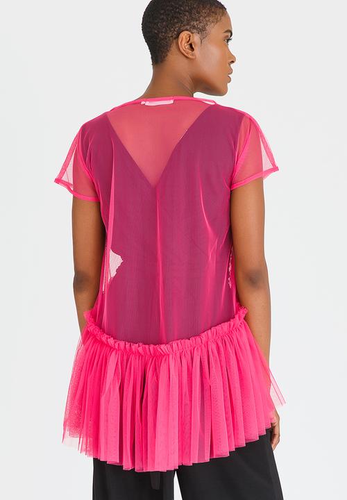 Isabel de Villiers - Tulle Frill Top Pale Pink