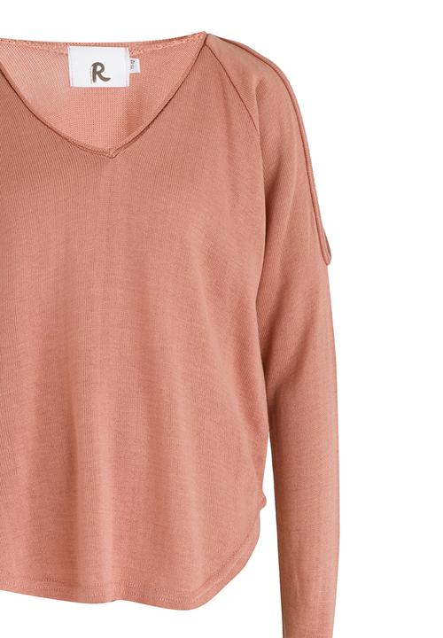 Rebel Republic - Open Shoulder Knit Pale Pink