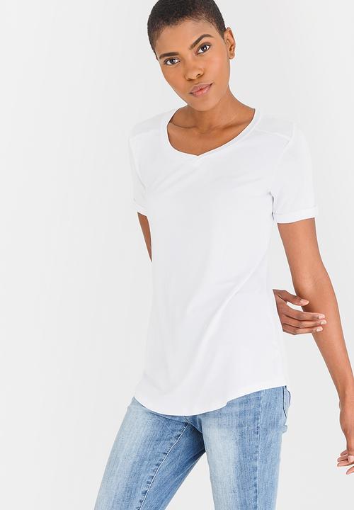 edit - High-Low Tee White