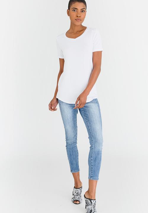 edit - High-Low Tee White