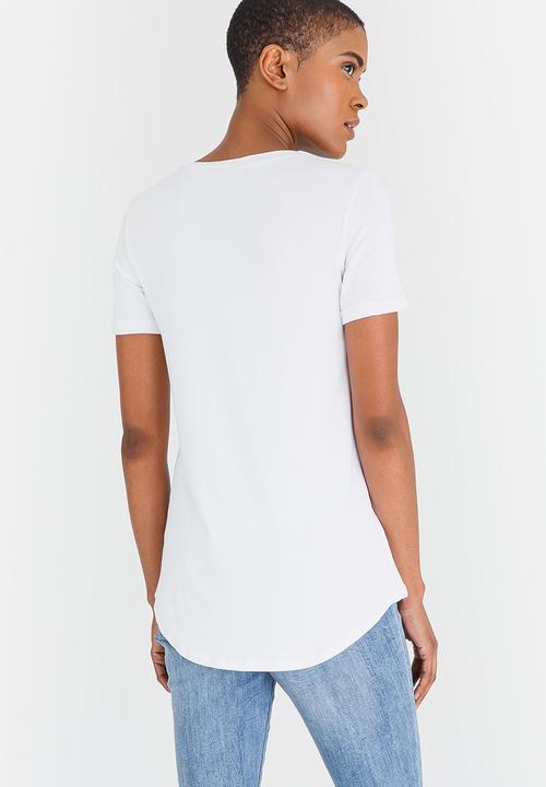 edit - High-Low Tee White
