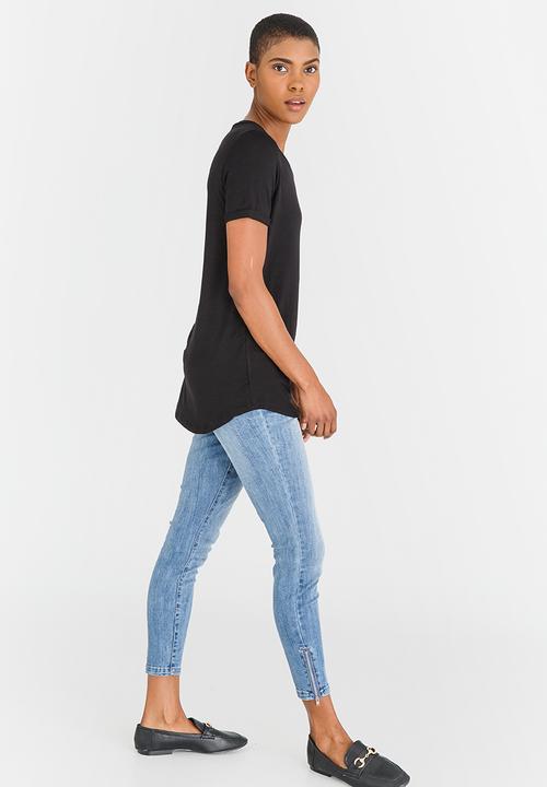 edit - High-Low Tee Black