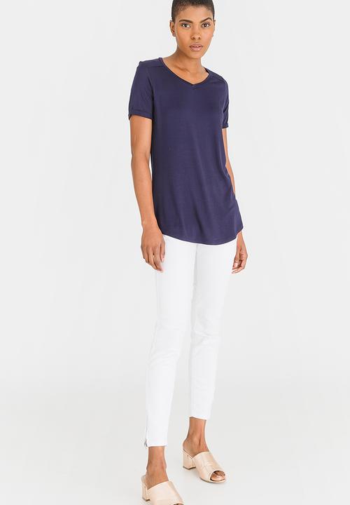 edit - High-Low Tee Navy