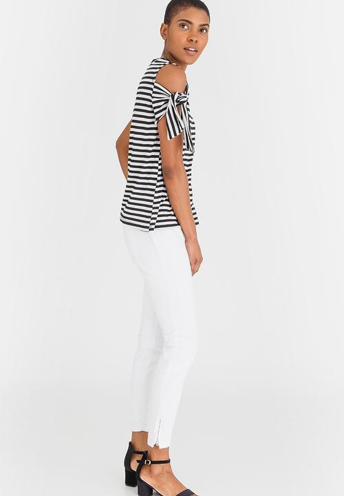 edit - Tie-Up Sleeve Tshirt Multi-colour