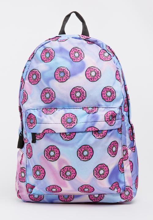 Pop Candy - Donut Printed Backpack Multi-colour