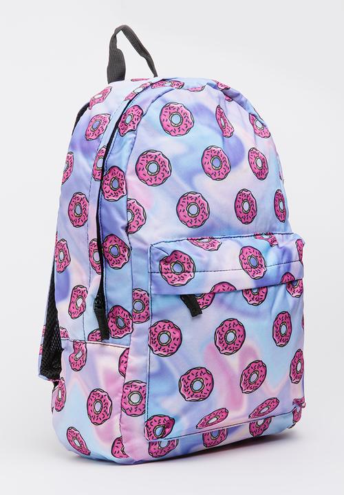 Pop Candy - Donut Printed Backpack Multi-colour