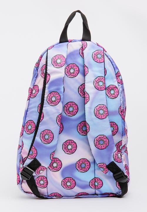 Pop Candy - Donut Printed Backpack Multi-colour