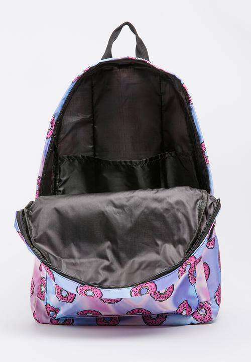 Pop Candy - Donut Printed Backpack Multi-colour