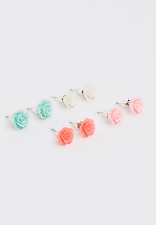 Jewels and Lace - Rose Value Pack Earrings Multi-colour