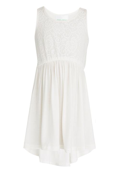 See-Saw - Hi-Low Dress with Lace Bodice Milk
