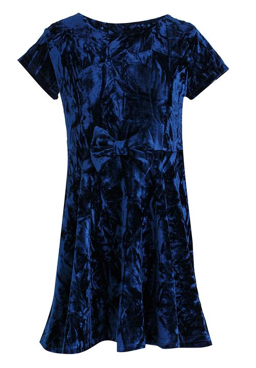 See-Saw - Velour Cap Sleeve Dress Navy