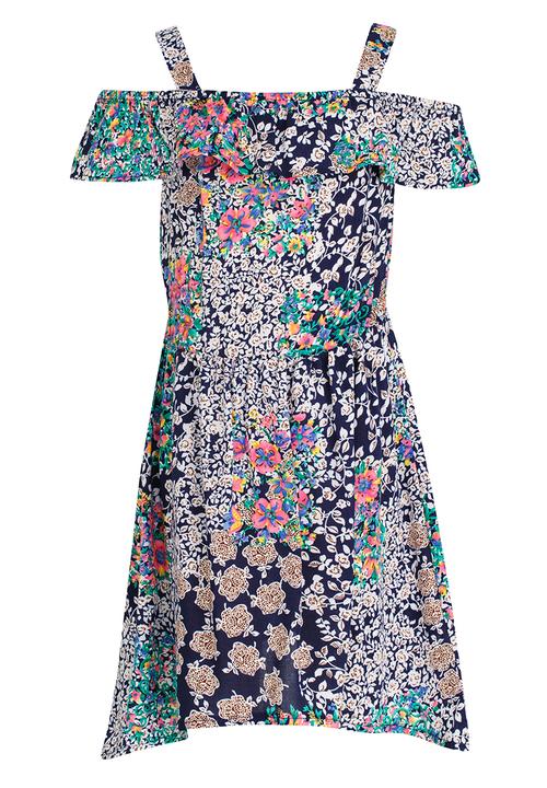 See-Saw - Bardot Dress Multi-colour