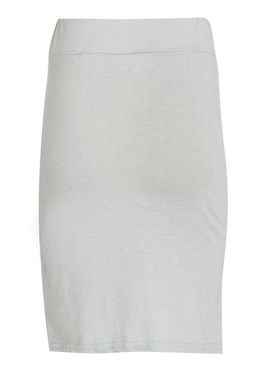 Rebel Republic - Bodycon Skirt with Side Pleats Grey