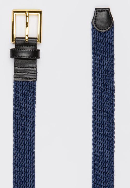 STYLE REPUBLIC - Knitted Elastic Belt Navy