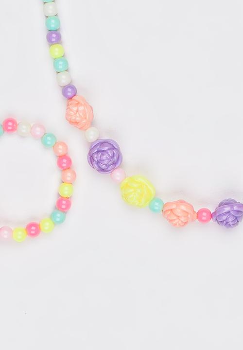 Pop Candy - Necklace & Bracelet Set Multi-colour
