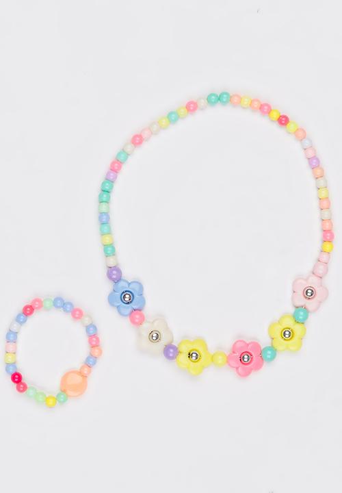 Pop Candy - Necklace & Bracelet Set Multi-colour