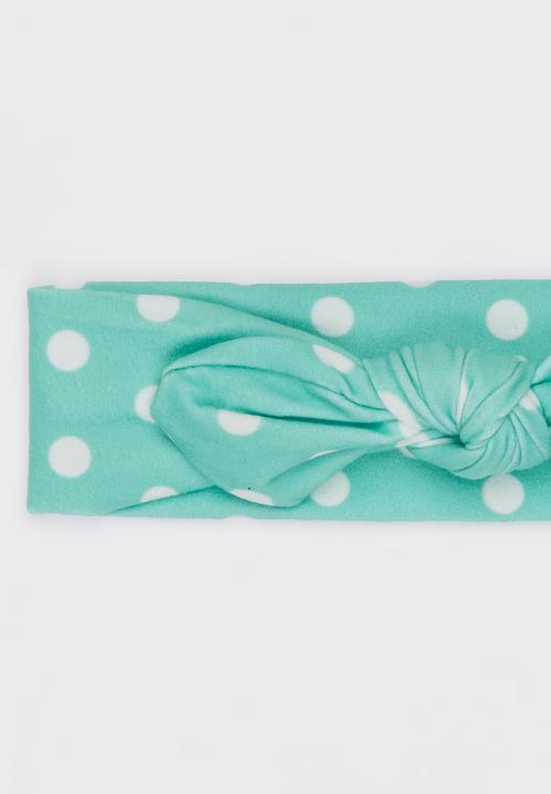 Pop Candy - Spotted Headband Light Green