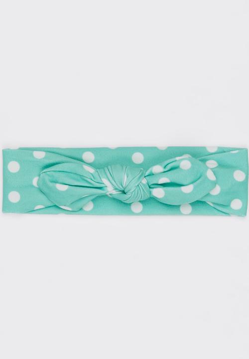 Pop Candy - Spotted Headband Light Green