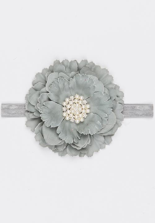 Pop Candy - Flower Headband Grey