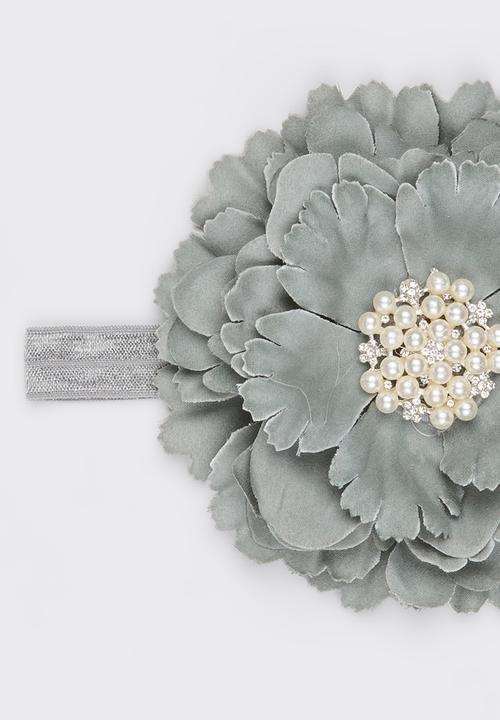 Pop Candy - Flower Headband Grey