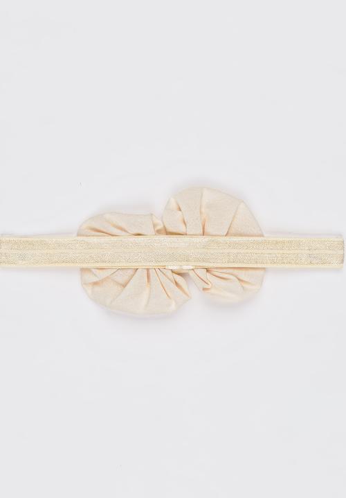 Pop Candy - Bow Headband Off White