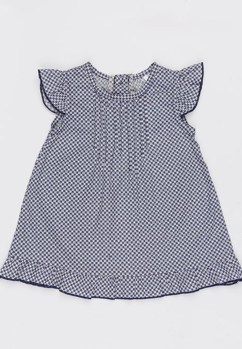 Just chillin - Pintuck Dress Navy