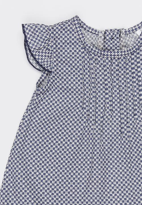 Just chillin - Pintuck Dress Navy