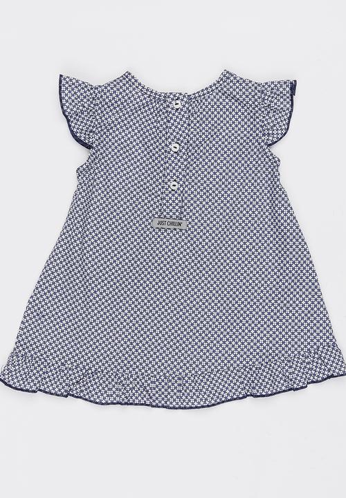 Just chillin - Pintuck Dress Navy