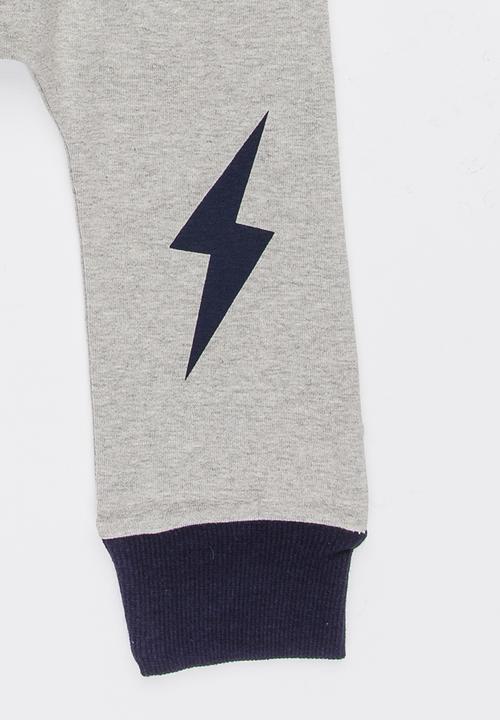 Pop Candy - Joggers with Patch Detail Grey