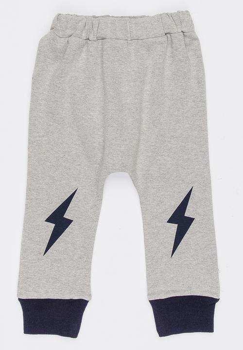 Pop Candy - Joggers with Patch Detail Grey