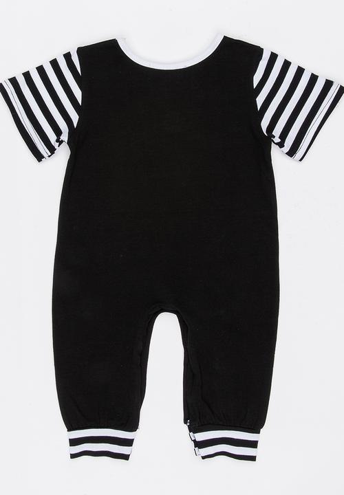 Pop Candy - Shortsleeve Romper Black