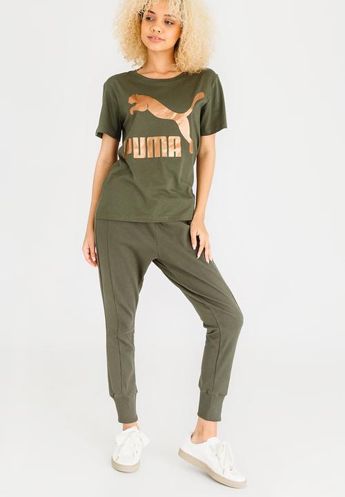 PUMA - Archive Logo Tee Khaki Green